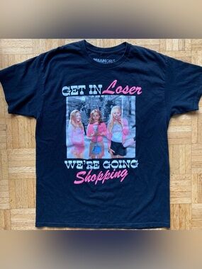 Official Mean Girls 'Get In Loser' Black T-Shirt